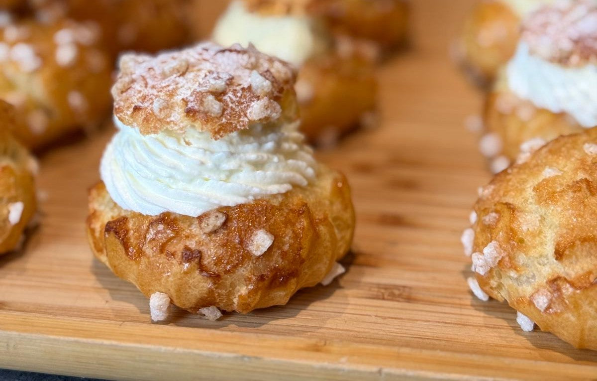 Chef Guillaume Nimersken Chouquettes - Cream-filled Sugar Puffs