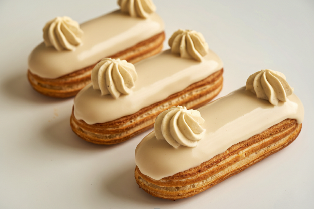 Vanilla & Coffee Éclairs: The Parisian Pâtisserie Atelier
