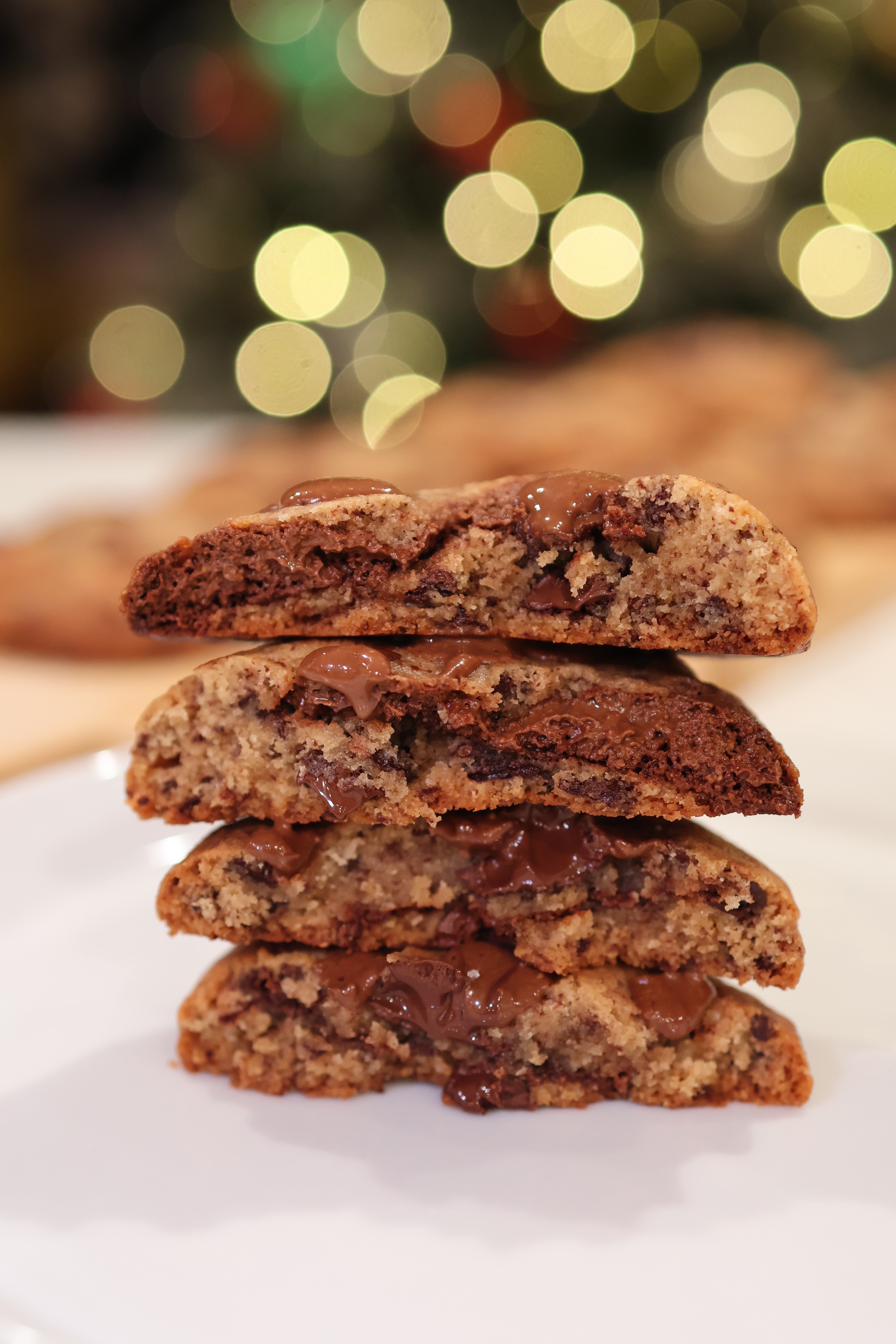 Chocolate hazelnut molten center cookies